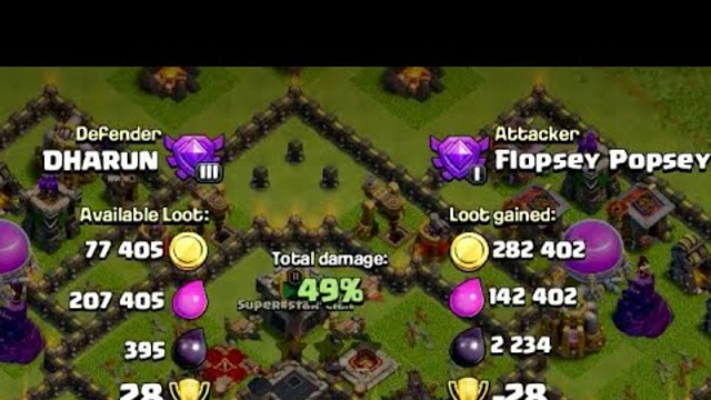 Defeat by 1% trool |clash of clans|#coc