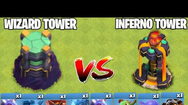 x3 Inferno Tower Vs x5 Wizard Tower On Coc | Coc Summer Update | Clash Of Clans |