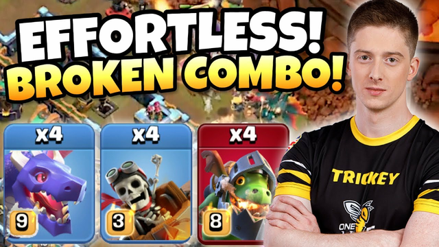 ONEHIVE unleashed a BROKEN NEW ATTACK! TH14 Dragon TRIBRID | Clash of Clans eSports