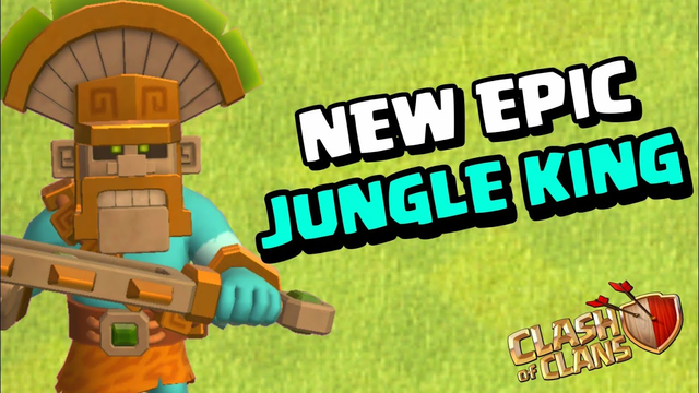 New Epic Jungle King - New Barbarian King Jungle Skin - Clash of Clans.