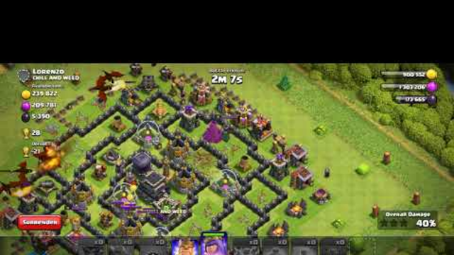 Clash of Clans | Multiplayer Battle |  Only single Star #Coc #Dragons #Balloons #Electric Dragon