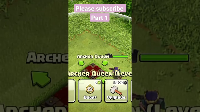 Queen upgrade to max level in clash of clans (part 1) #Shorts #shortvideo
