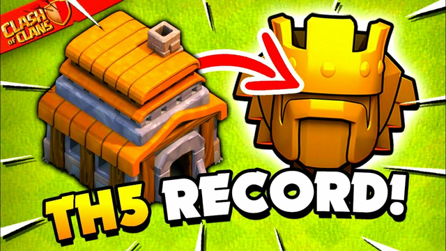 World Record for TH5 in Titan League! Clash of Clans