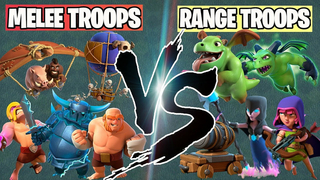 Close Combat Troops Vs Range Troops | Troops Tournament | Clash of clans