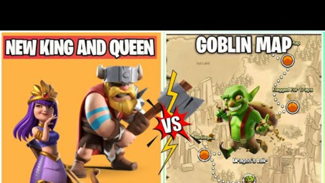 Fierce King + Jungle Queen Vs Goblin Map On Coc | 3 STAR CHALLENGE | Clash Of Clans|