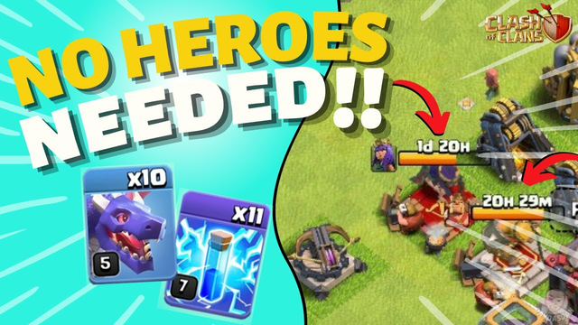 NO Heroes Needed! Best TH10 Attack Strategy 2021 in Clash of Clans