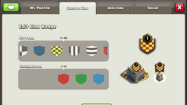 I made a clan in clash of clans no part