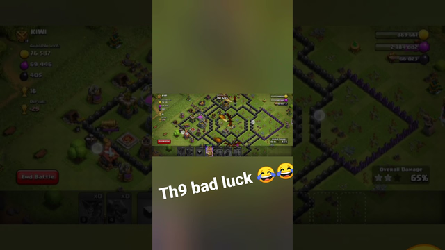 clash of clans | TH9 bad luck | #coc #game