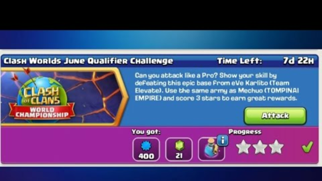Easily 3Star on  clash world June Qualifier Challenge |Clash Of Clans |