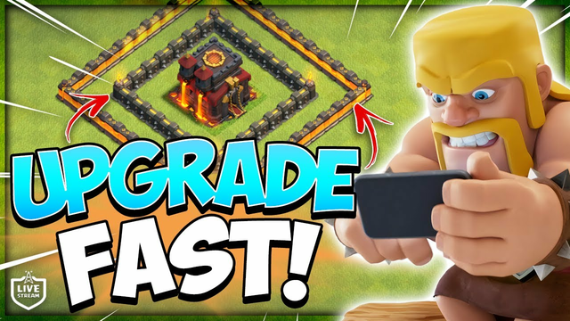 How To Upgrade Walls Fast! Live TH10 Farming in Clash of Clans