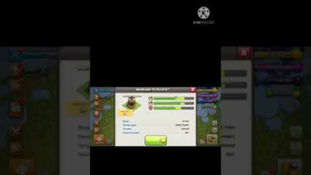 1 to max lvl Archer tower clash of clans #totalclashcoc #shorts