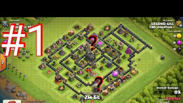 clash of clans #1 Gameplay  attacked peka