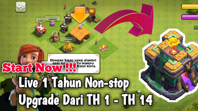 Clash Of Clans Play 356 Day Upgrade Th 1 - Th 14