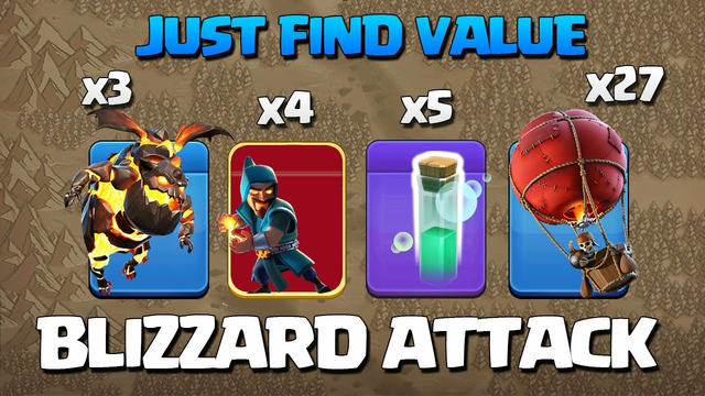 Th14 BLIZZARD LALO Attack Strategy - Best Th14 Blizzard Lavaloon Attack Strategy - Th 14 LaLo in Coc