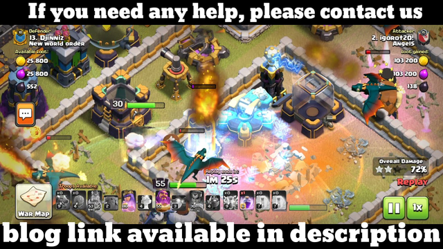 COC town Hall 14 simple dragons attack strategy Work all base's