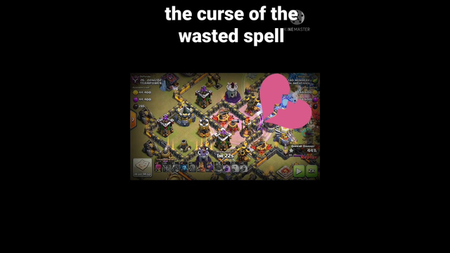 #shorts the curse of the wasted spell / Clash of Clans #coc