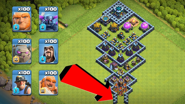 Who Can Survive This Difficult Trap on COC? Trap VS Troops