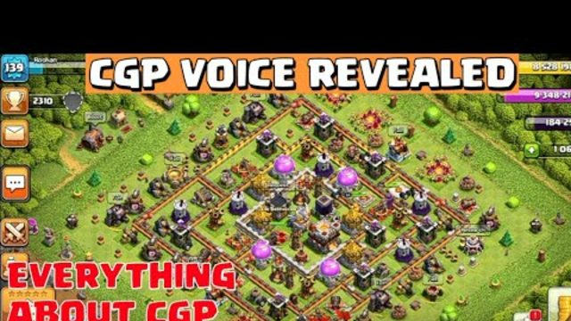 COC GAME PLAY VOICE REVEAL , Base Town Hall clan level reveal in coc .