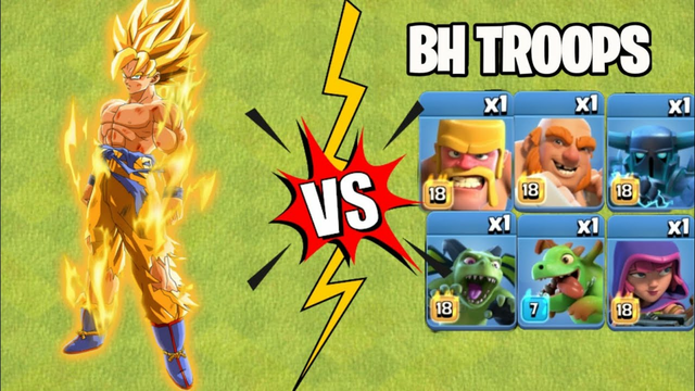 Goku Vs BH Troops On Coc | Goku Tournament | Clash Of Clans | Coc Summer Update |