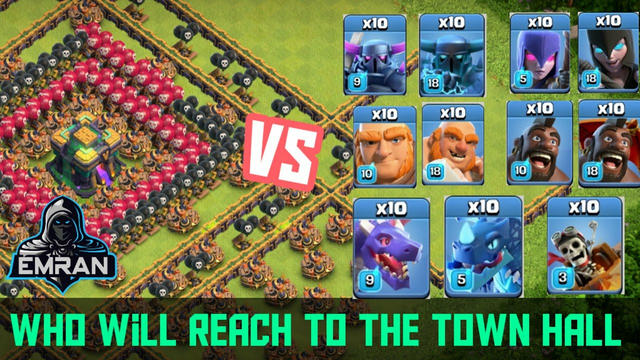 Challenge of trapped base in Clash of Clans #1 || Emran GG COC