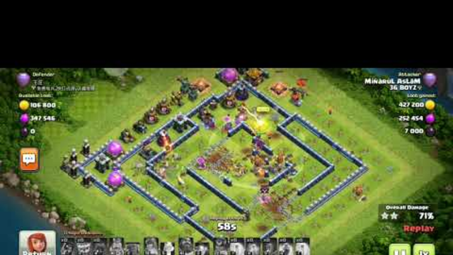Th 14 Yeti and Super Wizard Attack#Clash Of Clans