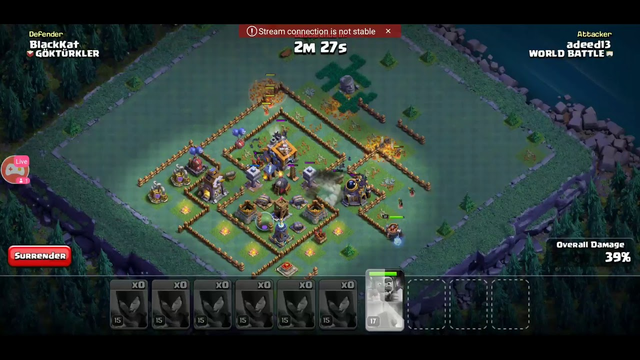 live streaming Clash of Clans war