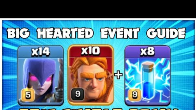 Big Hearted Event ! TH12 Zap WITCH Attack Strategy - TH12 Attack Strategy Clash of Clans Topic