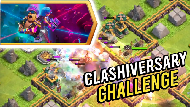 BEATING The Clash of Clans 9th Clashiversary Challenge!