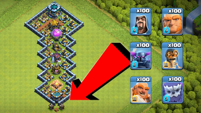 Who Can Survive This Difficult Trap on COC? Trap VS Troops