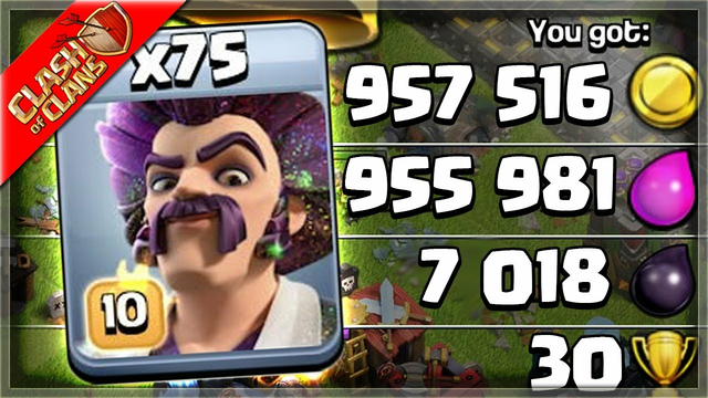 Farming with MASS Party Wizards! (Clash of Clans)