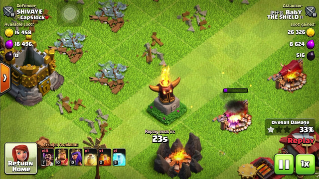 Clash of Clans: 9th Anniversary Statue firing fireballs! LoL!
