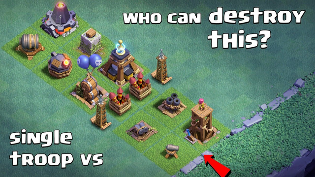 Builder Base Epic Defense Formation vs All Troops | Clash of Clans
