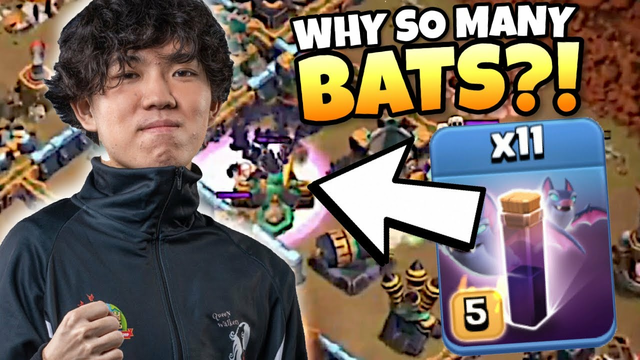 KLAUS risked the war with 11 BAT SPELL attack! UNREAL! Clash of Clans eSports