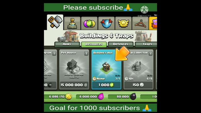 Clash of clans Buying my fourth builder huts in th 8 #shorts #youtubeshorts #clashofclans
