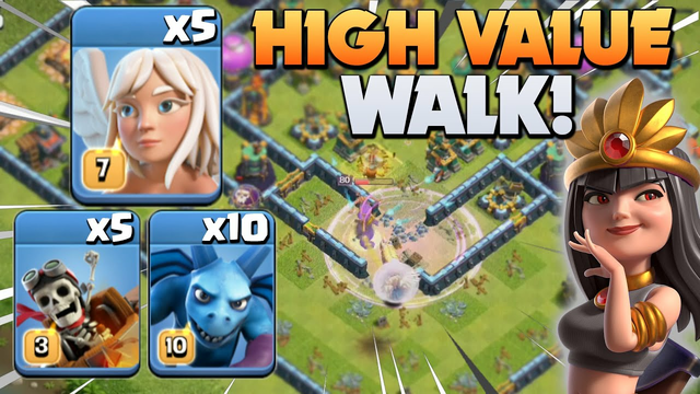 GET MAXIMUM VALUE From This Dragon Rider- Queen Walk Attack Strategy - Clash Of Clans