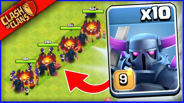 MASS PEKKAS vs THE WORST BASE IN CLASH OF CLANS