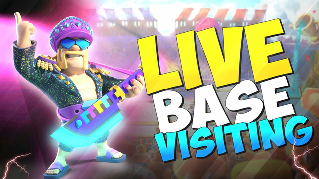 Base Visit And Live Attacks Clash Of Clans Live| Road To 2k  | The League Of Excellence