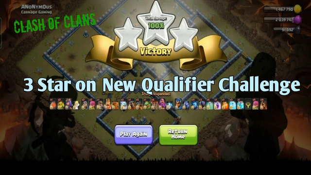 How to get 3 Stars on New Qualifier Challenge | (Clash Of Clans)