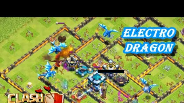 CLASH OF CLANS - ELECTRO DRAGON(4) ATTACK - DSN GOT 1 STAR (97%) - IF I HAD MY KING & QUEEN