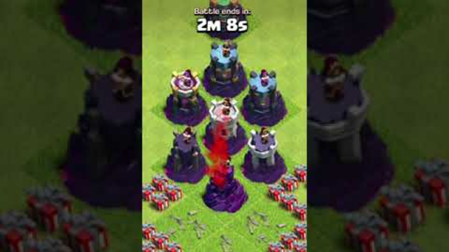 MAX Santa Spells vs All Wizard Tower Levels | Fun In The Village | Clash of Clans