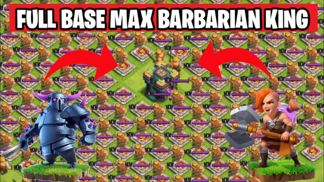 Full Base Barbarian King Challenge On Coc | Hero Tournament | Clash Of Clans |