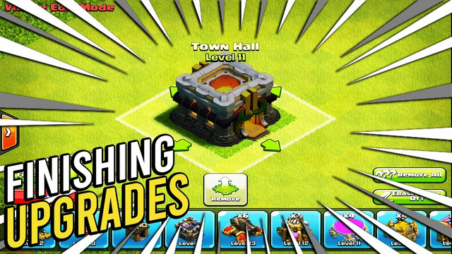FINISHING TOUCHES ON MY TOWN HALL 11 BASE IN CLASH OF CLANS