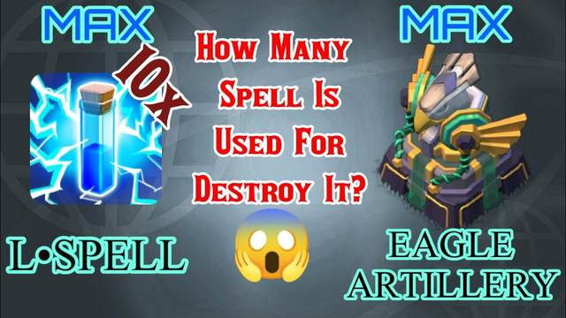 Max Lightning Spell vs Max Eagle Artillery?? |Clash of Clans |#shorts #COCYT #cocshorts