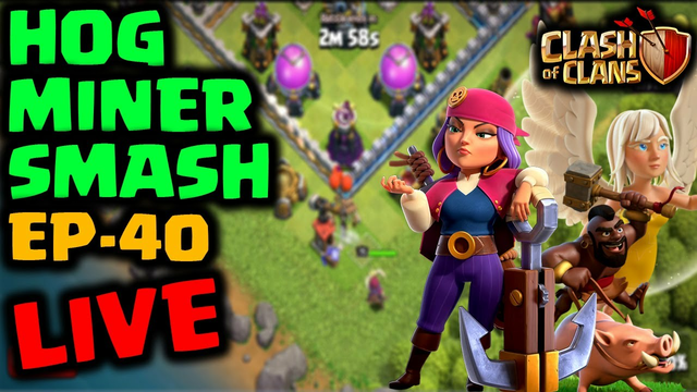 Hog Miner Hybrid Attacks Strategy | Queen Charge | Legend League | Clash of Clans | EP 40