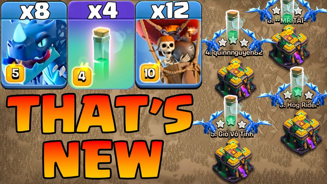 That's New Electro Dragon Attack With Invisibility Spell !! Th14 Attack Strategy Clash Of Clans
