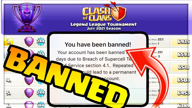 Top Players BANNED in Clash of Clans!
