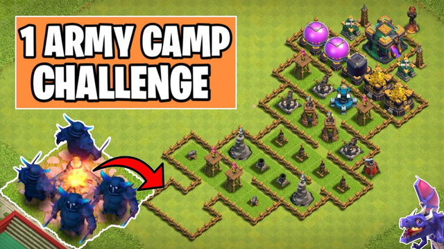 Finding The Best Single Army Camp Troop | Clash of clans Challenge