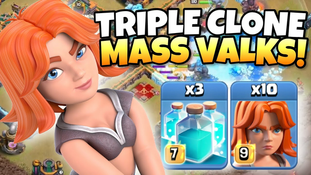 TRIPLE CLONE MASS VALKS?! One of MANY insane attacks from Duo Masters! Clash of Clans eSports