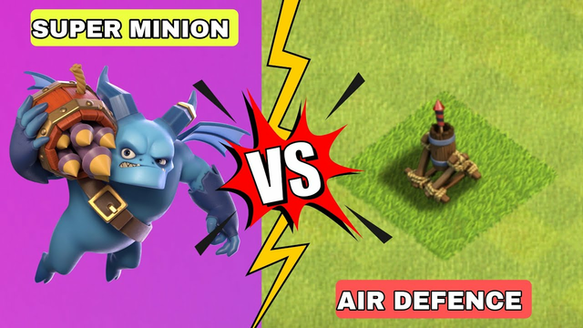 Super Minion vs Air Defence | Clash Of Clans | #coc