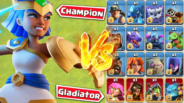 Minimum Troops to Defeat Gladiator Champion - Clash of Clans